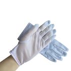 Cleanroom Inspection Nylon Tricot Gloves Lightweight Dust Free Size M / L