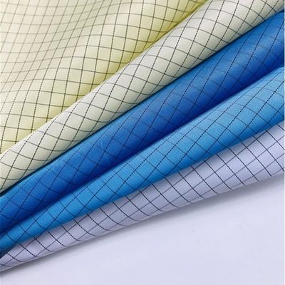 10e6ohm Antiestatica Cleanroom Conductive Lint Free Polyester ESD Safe Anti-static Fabric for Lab Coat