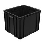 600x400x230mm Cleanroom Black Anti Static ESD PP Box