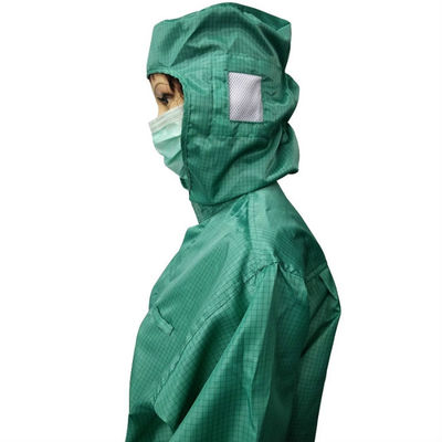 5mm Grid Polyester Fabric ESD Overcoat Anti Static
