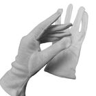 100 Percent White Cotton Gloves Highly Stretchable For Dust Free Places
