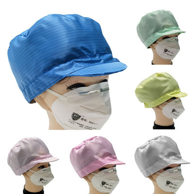 5mm Stripe ESD Antistatic Cap For Class 100 Cleanroom