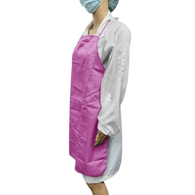 Washable Anti Static ESD Stripe Apron For Cleanroom