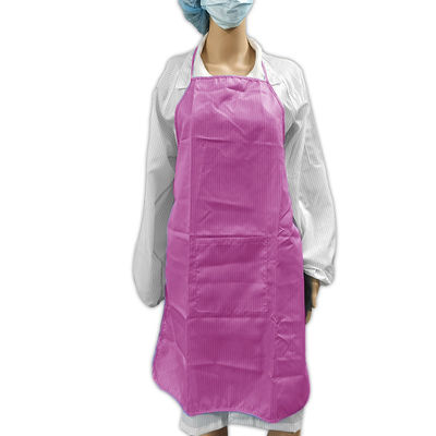 Washable Anti Static ESD Stripe Apron For Cleanroom