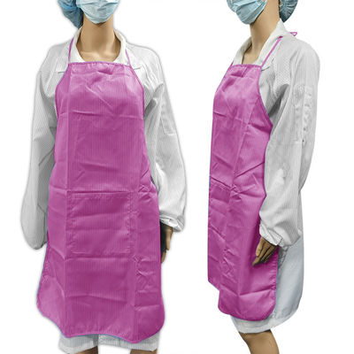 Washable Anti Static ESD Stripe Apron For Cleanroom