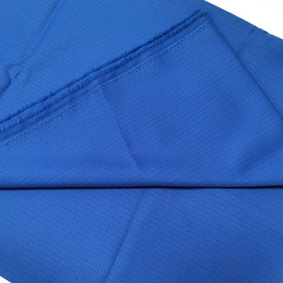 150mm Grid 98% Polyester 2% Carbon Fiber ESD Fabric For Cleanroom Clothing