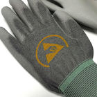 Seamless Knitted ESD PU Palm Fit Gloves With Polyester Liner