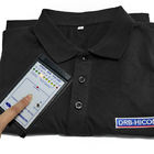 Unisex Cotton Carbon Fiber Lapel ESD Anti Static T Shirt