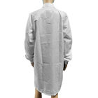 Anti Static White 5mm Grid ESD Smock For Cleanroom
