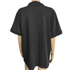 96% Cotton ESD Anti Static T Shirts Black Unisex For Cleanroom Laboratory