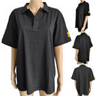 Cotton Polo Shirt ESD Safe Clothing Antistatic Unisex For Cleanroom Laboratory
