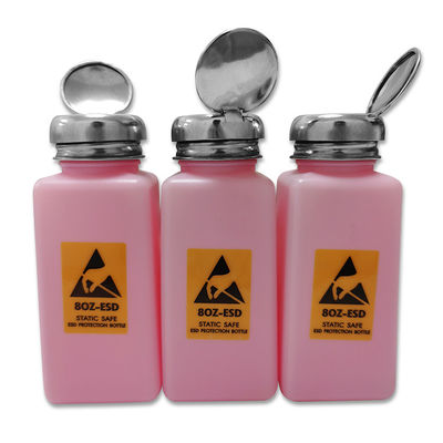 Cleanroom HDPE Plastic ESD Alcohol Bottle 240ML
