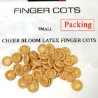 High Transparency Disposable Latex Finger Cots Dust Free 1000pcs/Bag Yellow
