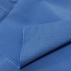 4mm Grid Blue Dust Free Washable ESD Antistaic Fabric 65% Polyester 33% Cotton