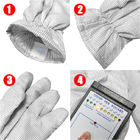 OEM Carbon Fiber 5mm Grid Anti Static Gloves Heat Resistant