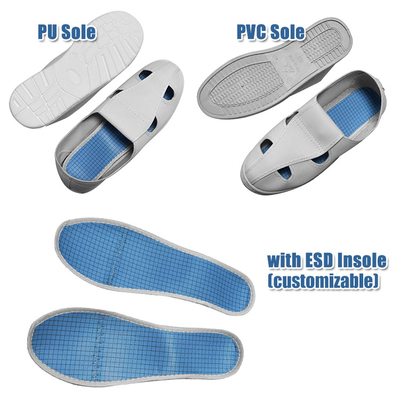 Industrial PU Sole ESD Safety Shoes Antistatic Protection