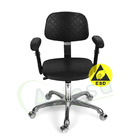 Anti Static ESD Safe Chairs Adjustable 360 Degree Swivel With Lifting Armrest