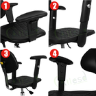 Lifting Armrest Esd Office Chair Anti Static Foam 360 Degree Swivel
