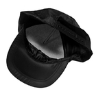 Black Polyester Stripe Design ESD Antistatic Cap For Cleanroom Use