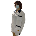 All Sizes Available ESD Antistatic TC Coat White Customized Color