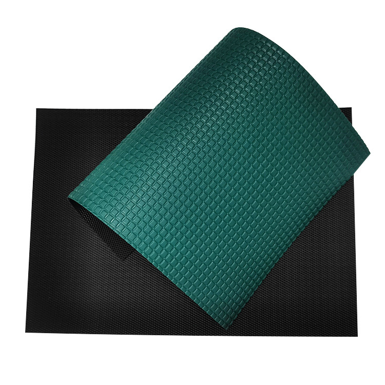 Green Color PVC Flame Resistant Mat Antistatic Floor Mat For Workshop