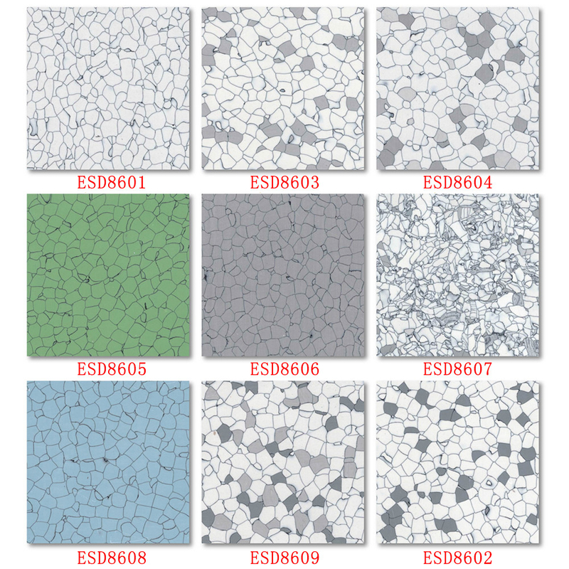 24 X 24inch Antistatic PVC ESD Vinyl Roll Flooring Tiles For Cleanroom Lab Room