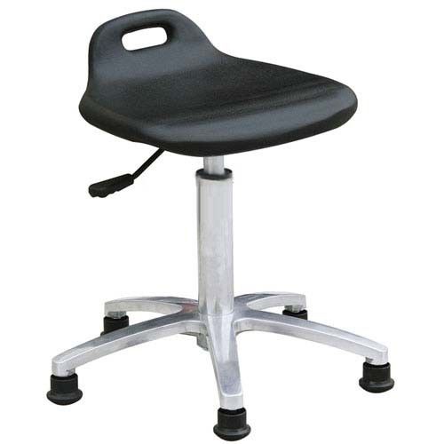 Pneumatic Rotatable ESD Task Chair Polyurethane Stool w/Handle Hole 40mm Thickness