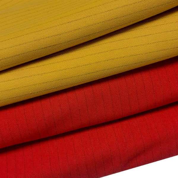 1cm Stripe 98% Cotton 2% Carbon Anti Static Fabric For Cleanroom