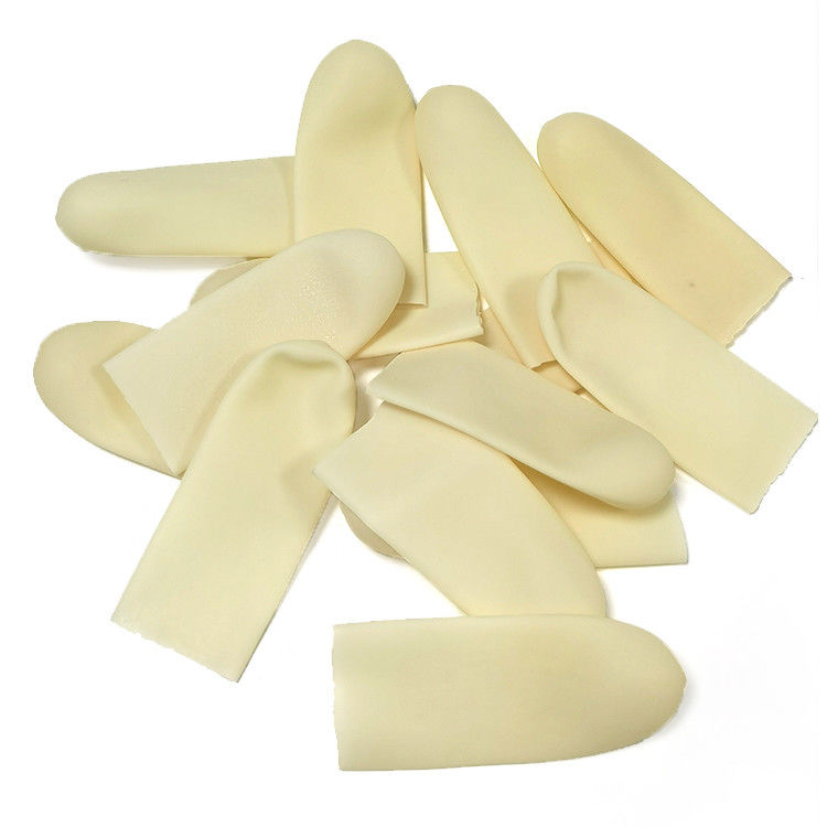 Class A Smooth Thickened Beige Latex Finger Covers ASTM D3772