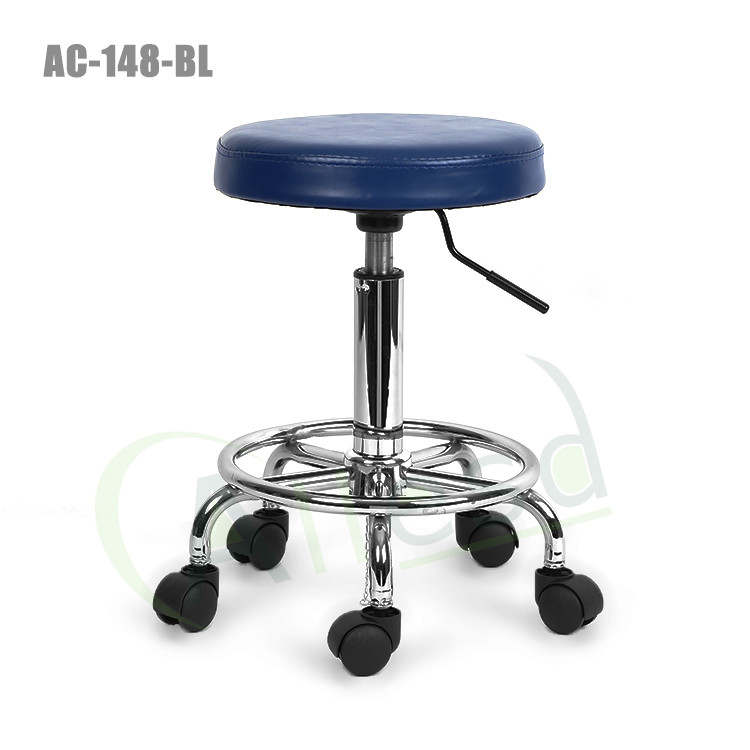 Dust Free ESD PU Anti Static Chairs Blue Adjustable Height