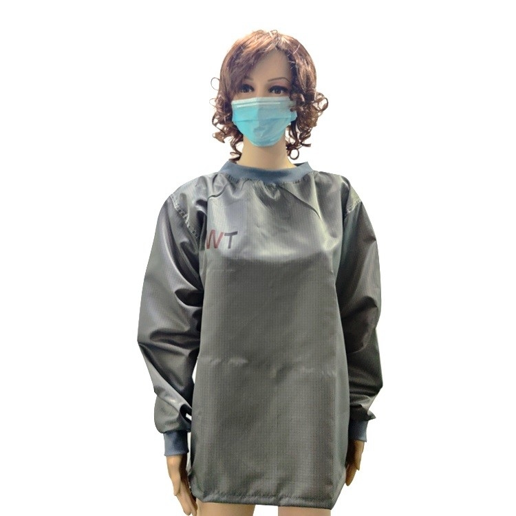 5mm Grid Cleanroom Lab Factory Anti Static ESD Suit Customized Sizes