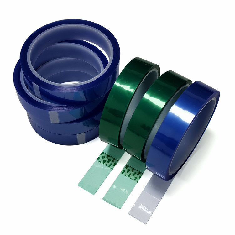 Custom Size Blue Green PET Masking Tape High Temperature Resistant