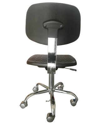 Polyurethane ESD Safe Chairs Anti Static w/Chrome Base And Aluminum Castor