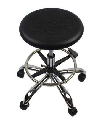 EPA Sensitive Area ESD Drafting Chair Chinese Knot Pattern Surface Pneumatic Rotatable