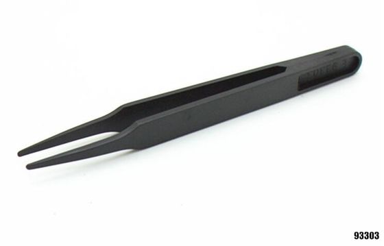 Black Anti Static Tweezers Economic 933 Series Flat Tip Sharp Point All Available