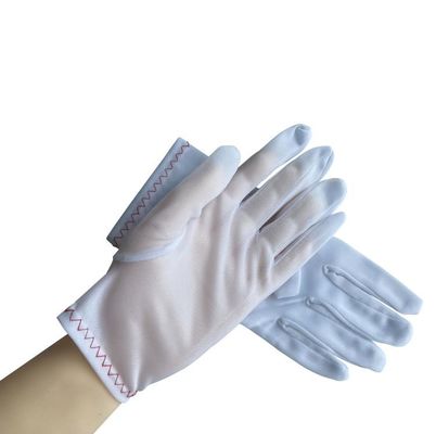 Cleanroom Inspection Nylon Tricot Gloves Lightweight Dust Free Size M / L