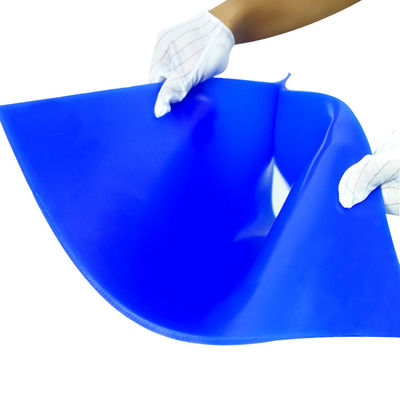 Blue Reusable Washable ESD Silicon Sticky Mat For Clean Rooms 3mm 5mm