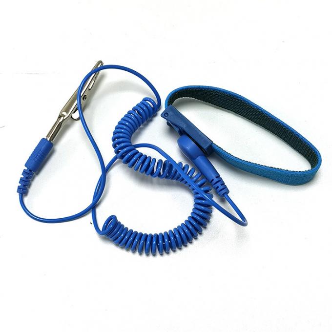 Conductive Fabric ESD Wrist Strap Grounding Wire Suit For ESD Mat 0