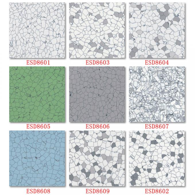 24 X 24inch Antistatic PVC ESD Vinyl Roll Flooring Tiles For Cleanroom Lab Room 4