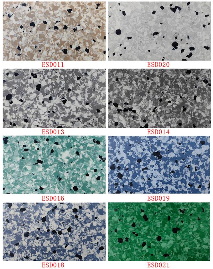 24 X 24inch Antistatic PVC ESD Vinyl Roll Flooring Tiles For Cleanroom Lab Room 2