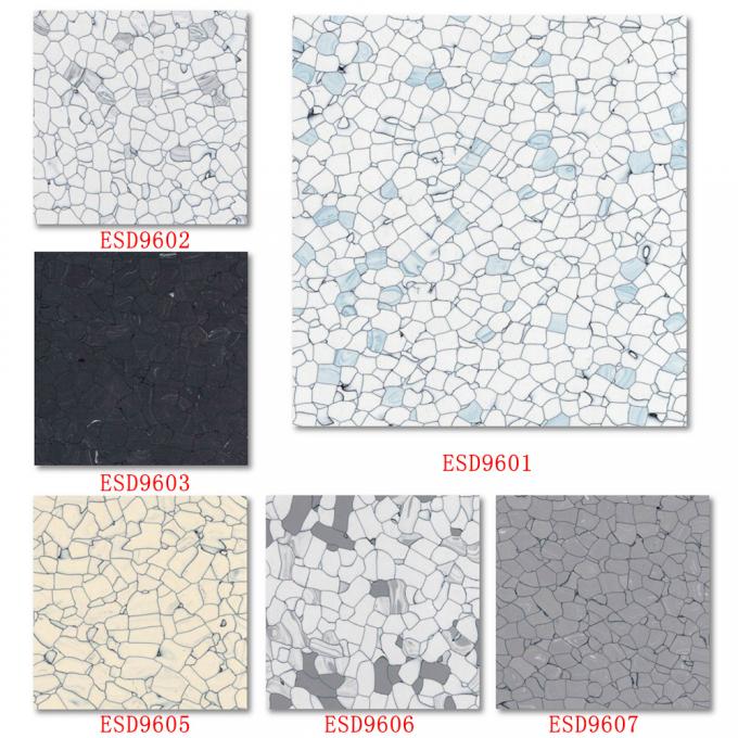 24 X 24inch Antistatic PVC ESD Vinyl Roll Flooring Tiles For Cleanroom Lab Room 3
