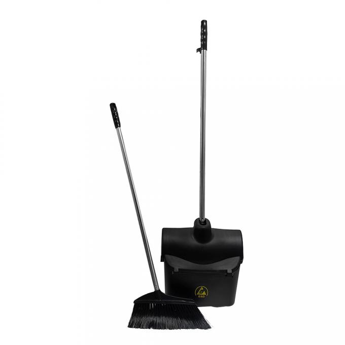 Cleanroom Industrial Antistatic Plastic Brush Broom Foldable Dustpan ESD Broom Dustpan Set 0