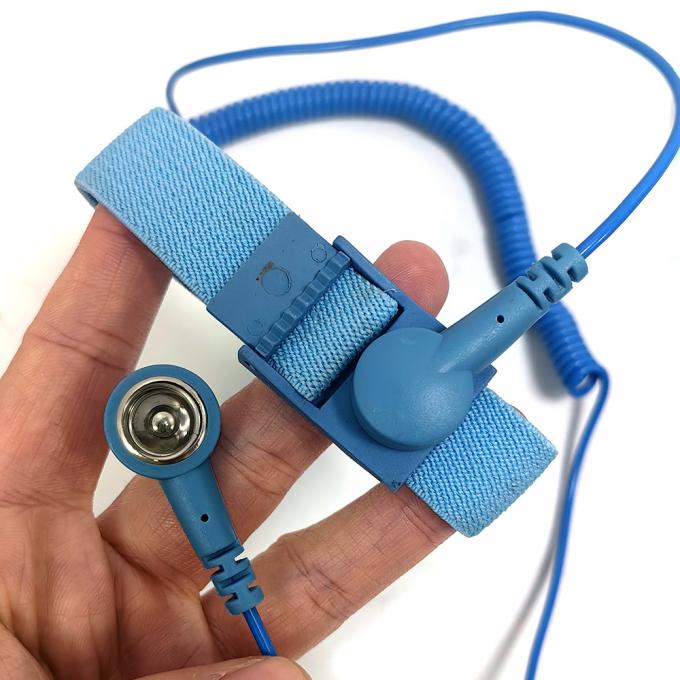 1.8M ESD Antistatic PVC Double Headed Buckle Wrist Strap For Antistatic Area Workshop Use 0