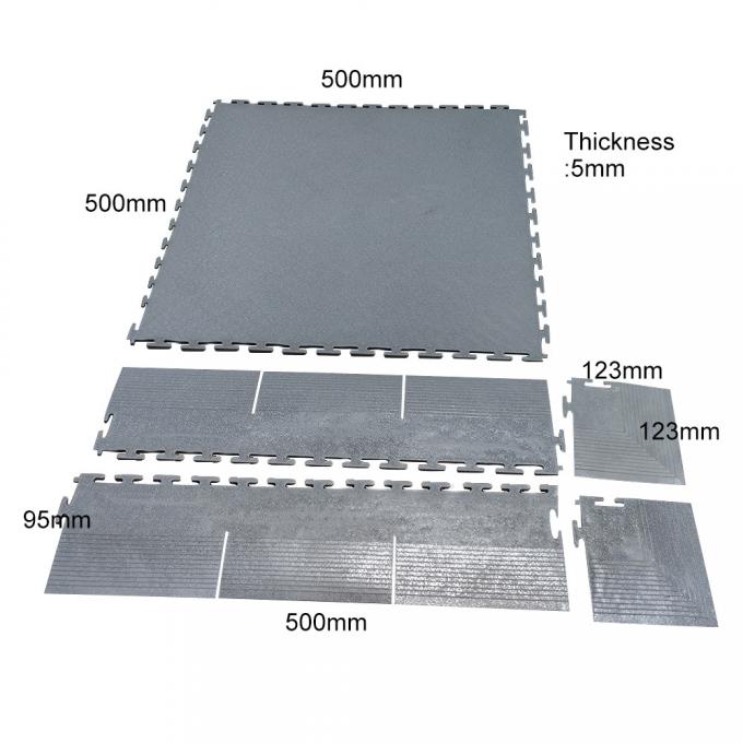 ESD PVC Floor Tile Interlocking ESD Floor Mat Antistatic Floor Tiles for Industrial 0