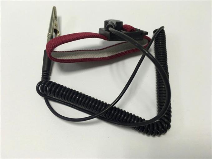 Fabric ESD Wrist Strap Adjustable w/Aligator Clip Built In 1 Meg Ohm Resistor 3