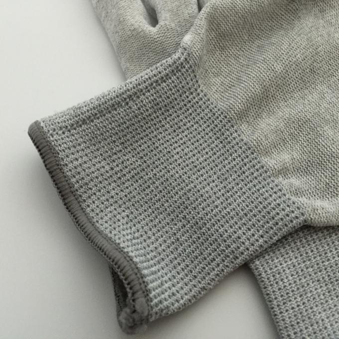 ESD PU Top Coated Anti Static Gloves Polyester Liner With Carbon Filament Knitted 4