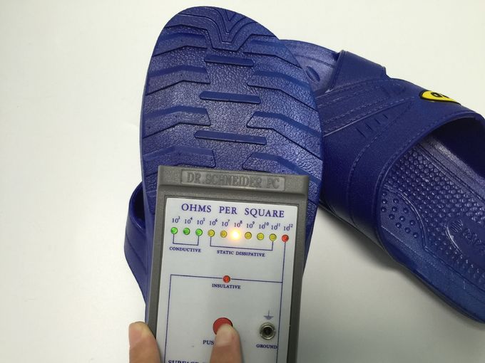 SPU Material ESD Slipper ESD Logo Inserted ESD Safety Footwear Class 100