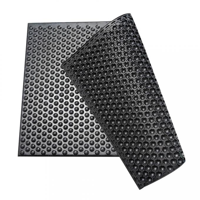 Black Rubber ESD Antistatic Cone Pattern Anti Fatigue Mat For Cleanrooms Semiconductor Workshops 1