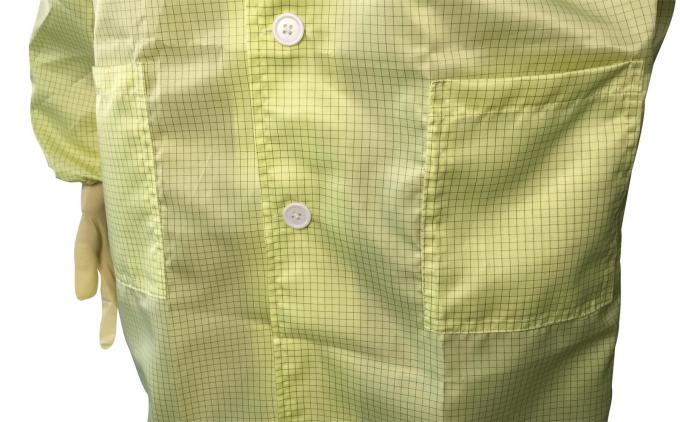 Economic ESD Safe Clothing Anti Static Lab Coat Lightweight For ESD Protected Areas 1