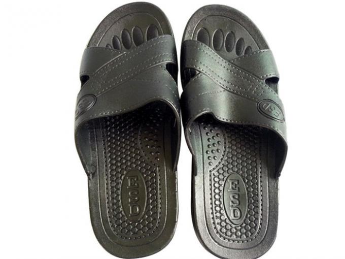 Anti static ESD Slipper Cross Type SPU Material Color Blue Black White w/ESD Logo 0